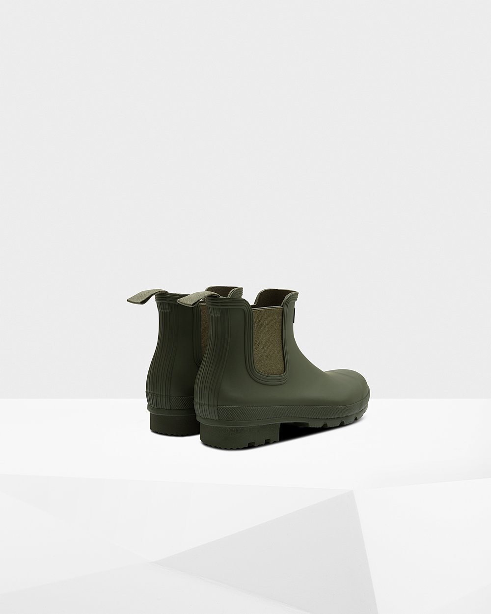 Botas Chelsea Hunter Hombre - Original - Verde Oscuro Oliva - YJUIGMS-60